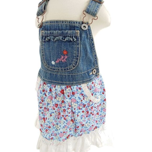 Oshkosh B'gosh cotton classic Vestbak w/ deep eyelet ruffle & pockets 24 months - Picture 5 of 10